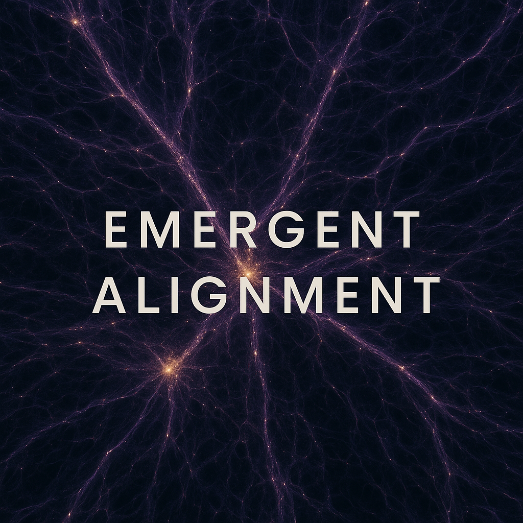 Abstract visualization of emergent alignment